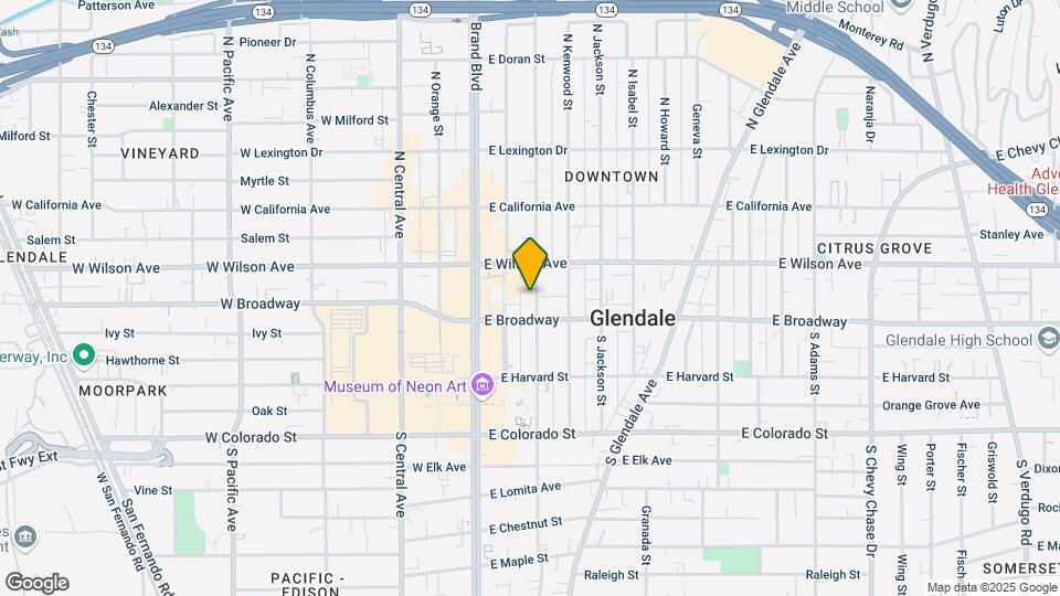 TENTEN Glendale Map and Location Details