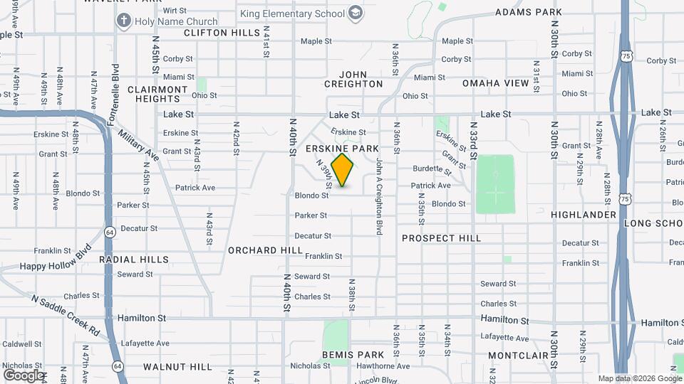 3818 Blondo St Mapa y Detalles de la Ubicación