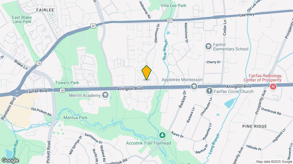9048 Arlington Blvd Map and Location Details