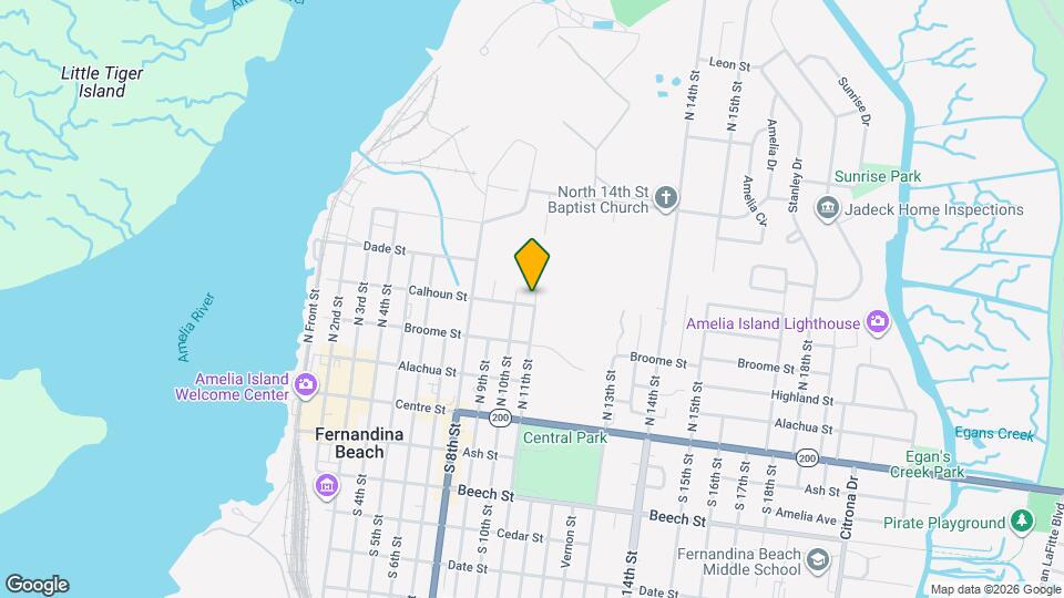 1015 Calhoun St, Unit 1A Map and Location Details