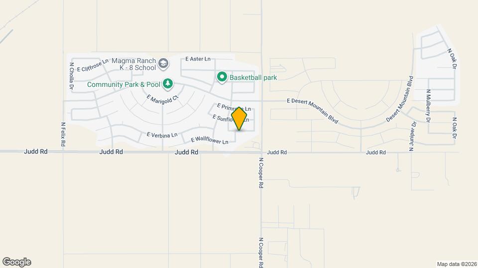 11587 E Verbina Ln Map and Location Details