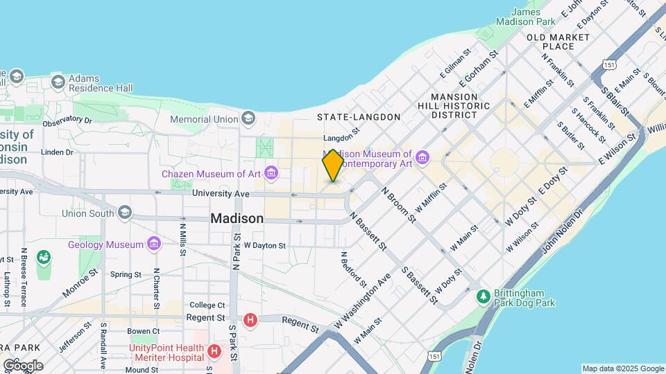 445 W Gilman St Map and Location Details