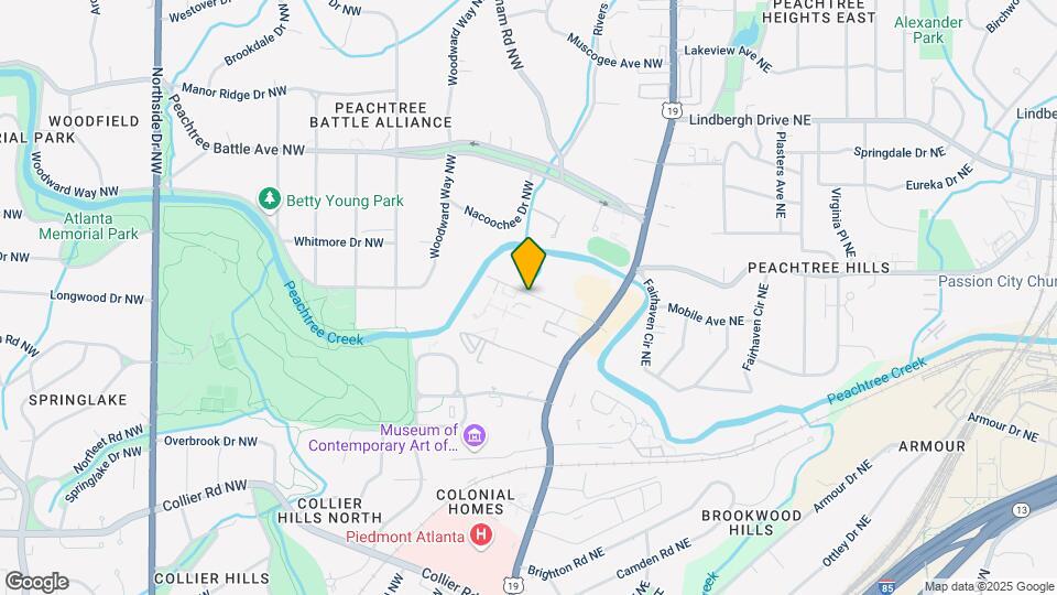 88 Peachtree Memorial Dr NW Map and Location Details