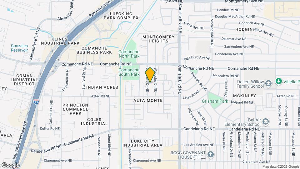 3504 Lafayette Dr NE Mapa y Detalles de la Ubicación