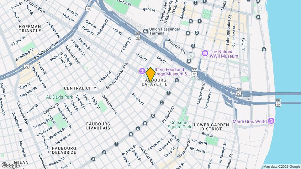 1516 Baronne St Map and Location Details