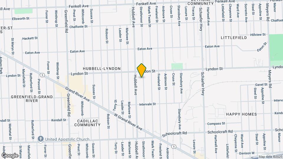 14393 Strathmoor St Mapa y Detalles de la Ubicación