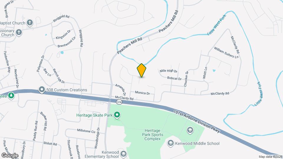 935 Lindsey Dr Map and Location Details