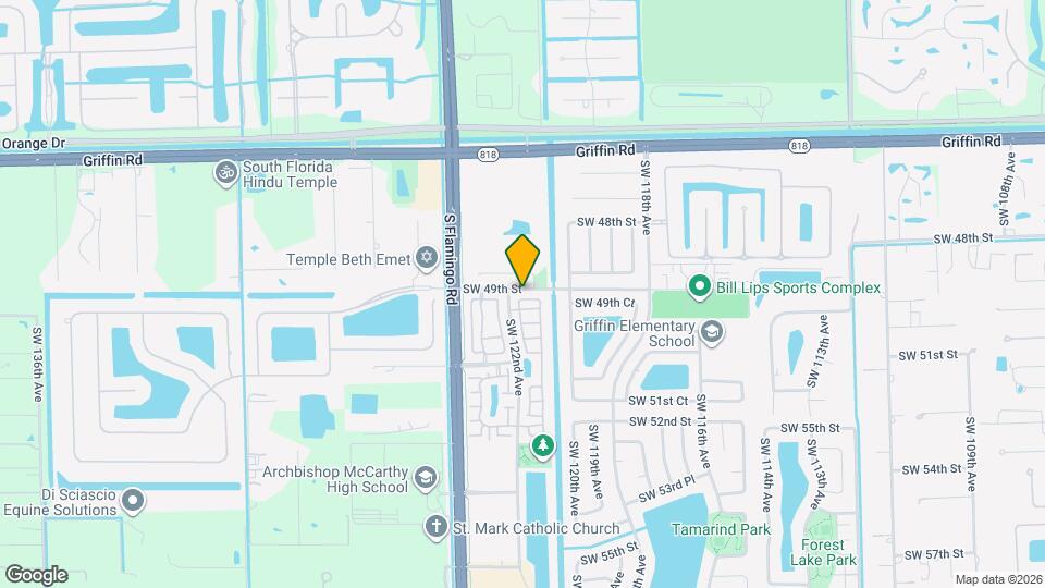 12181 SW 49th Ct Map and Location Details