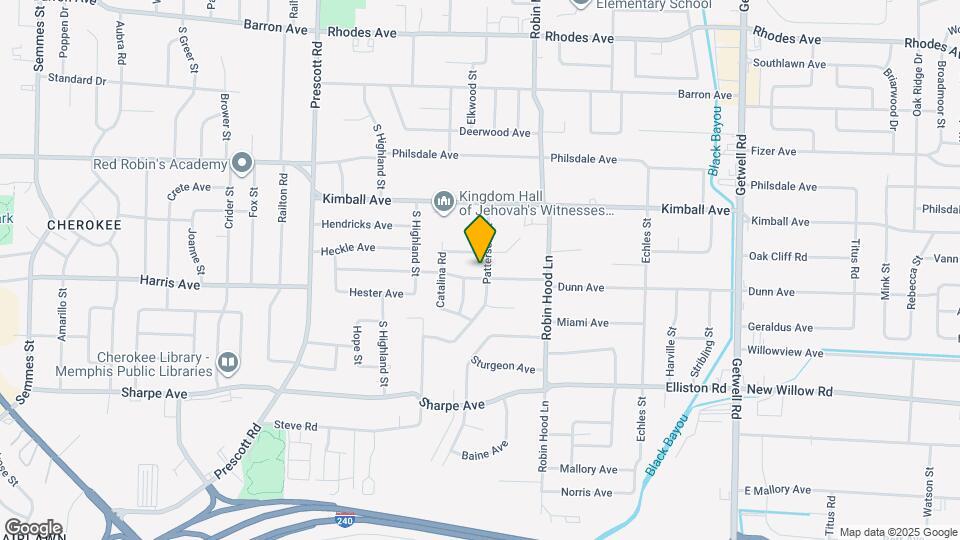 1493 Patterson St Map and Location Details