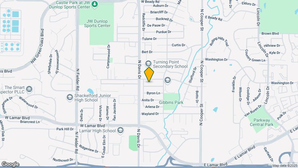 1101 Briarcreek Dr Map and Location Details