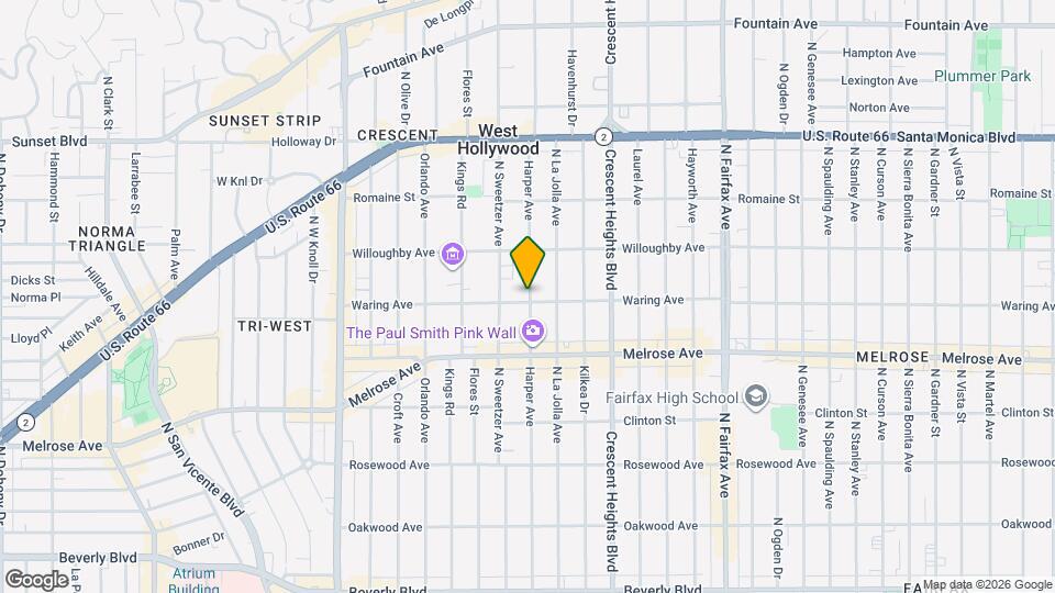 802 N Harper Ave Map and Location Details