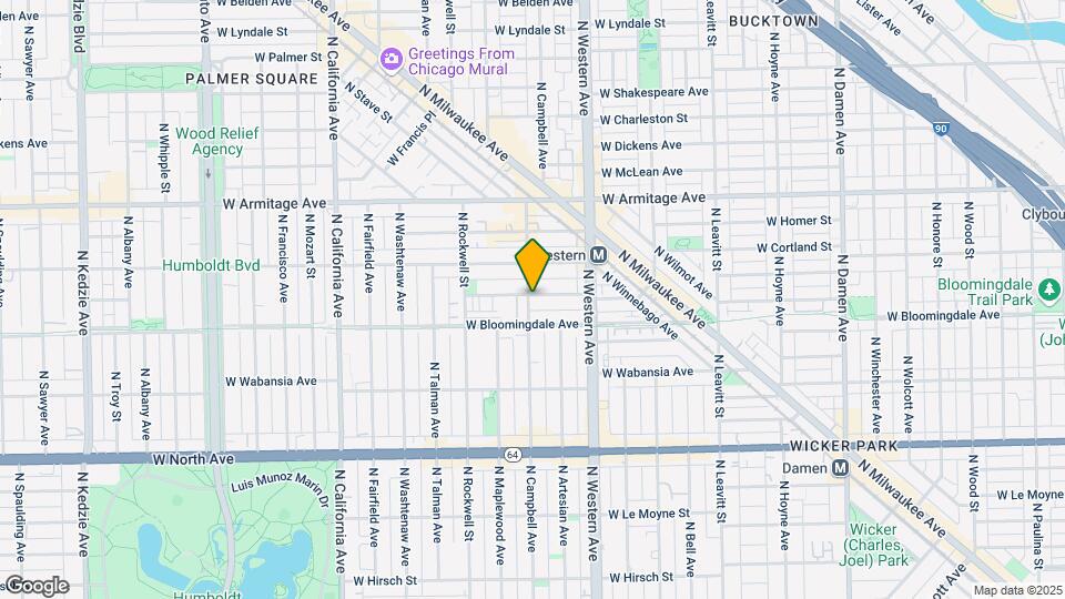 2459 W Moffat St, Unit 1F Mapa y Detalles de la Ubicación