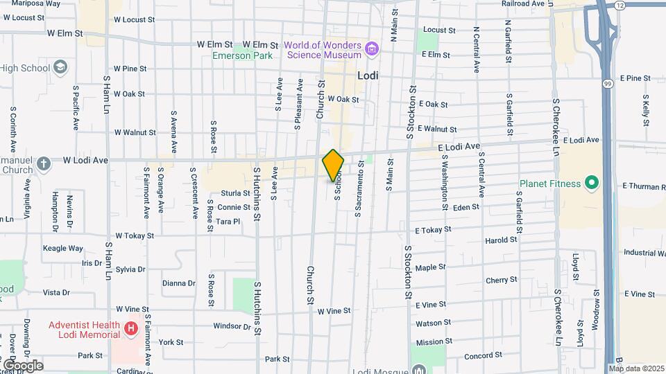 415 S School St Map and Location Details