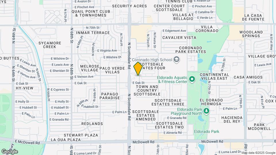 2316 N 72nd Pl Map and Location Details