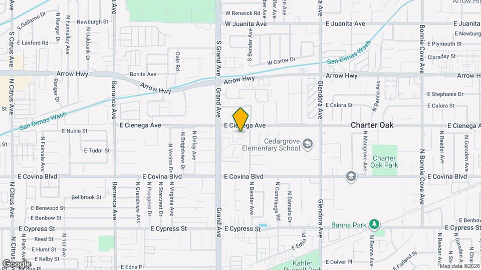 19550 E Cienega Ave Map and Location Details