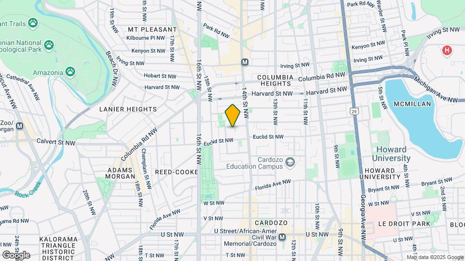 1440 Fairmont St NW Map and Location Details