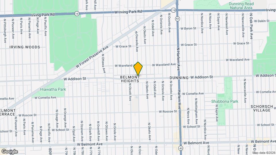 3605 N Osceola Ave, Unit 1 Map and Location Details