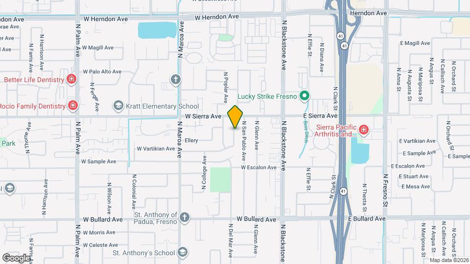 6338 N Maroa Ave Map and Location Details