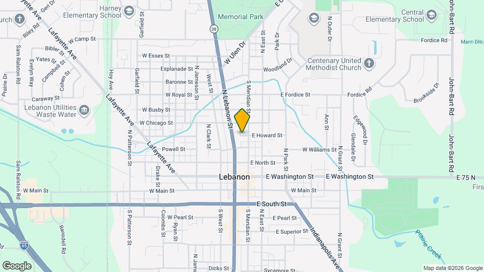 424 1/2 N Meridian St Map and Location Details