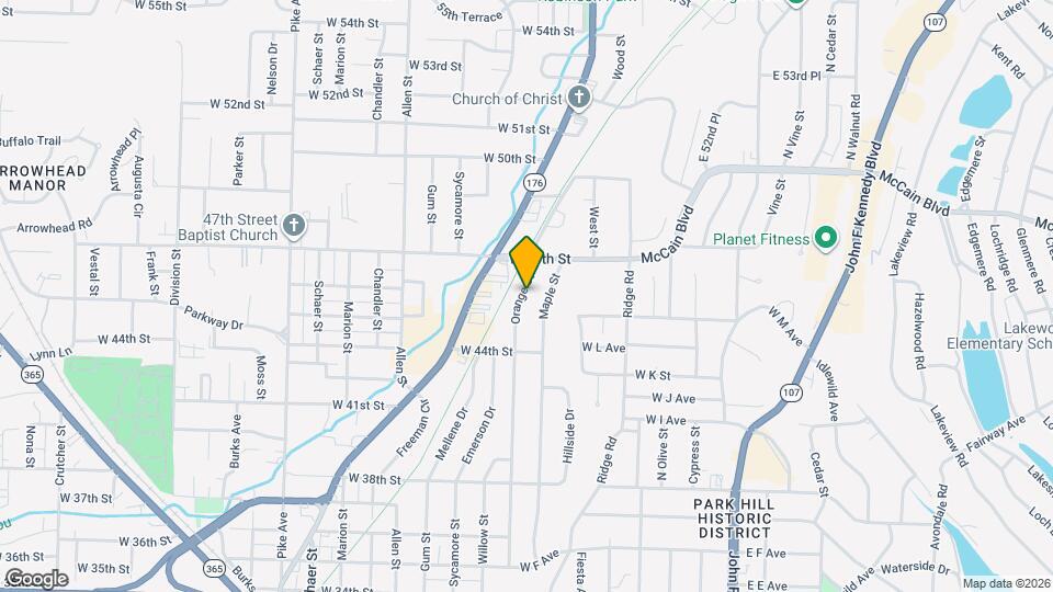 4512 Orange St Map and Location Details