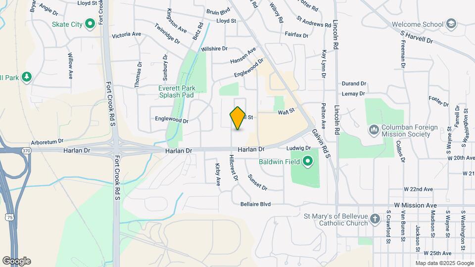 1803 Hillcrest Dr Map and Location Details
