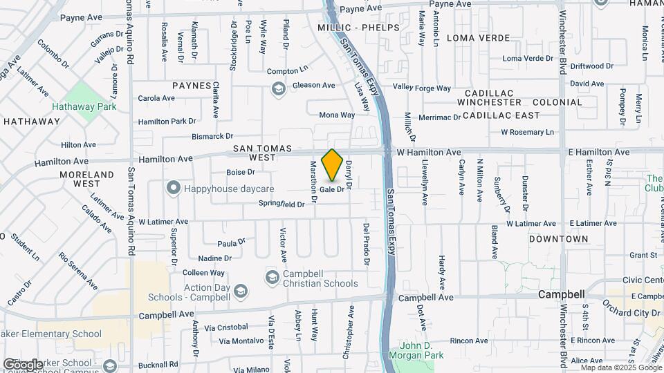 Campbell West Apartments Map and Location Details