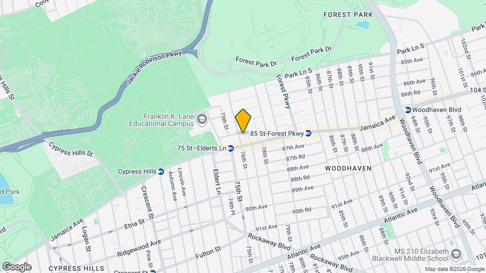 86-33 76th St Map and Location Details