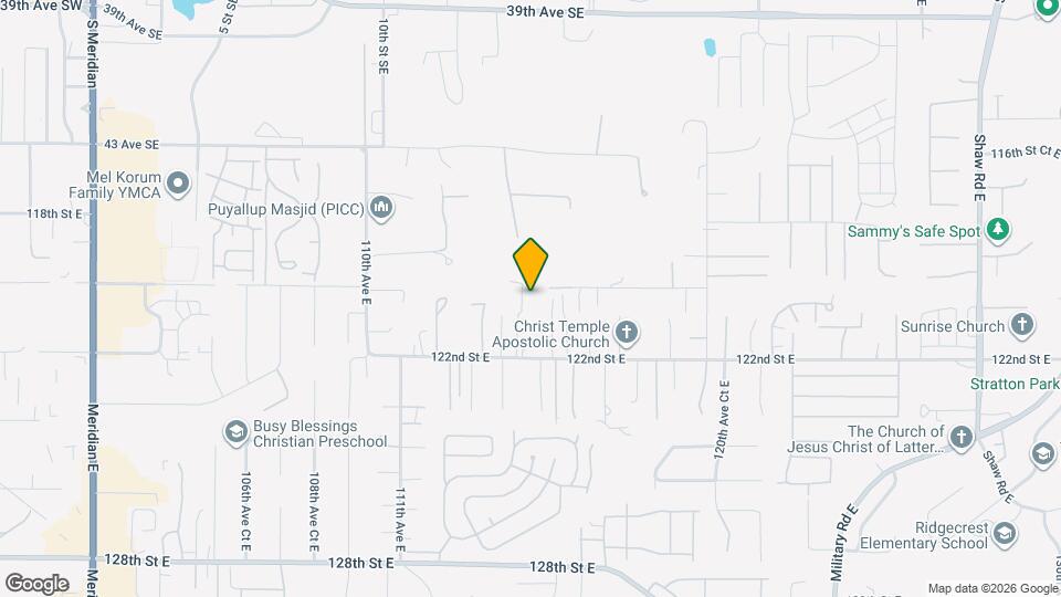 12011 114th AVE CT E, Unit #3 Map and Location Details