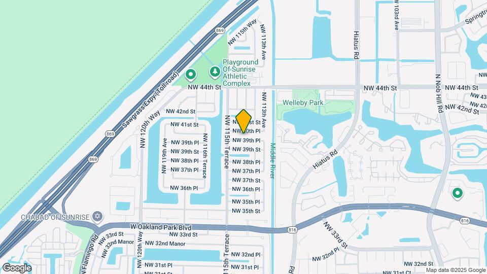 11421 NW 39th Pl Map and Location Details