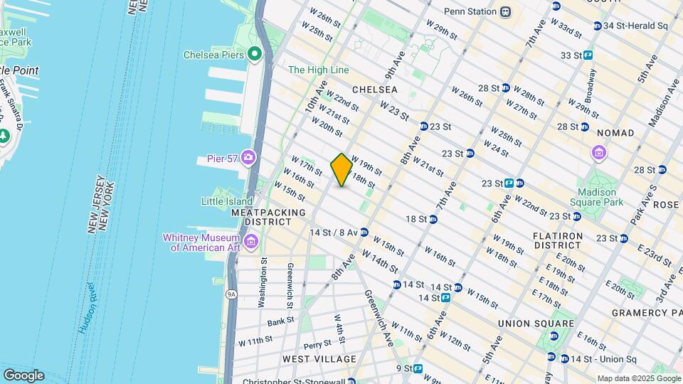 346 W 17th St Map and Location Details