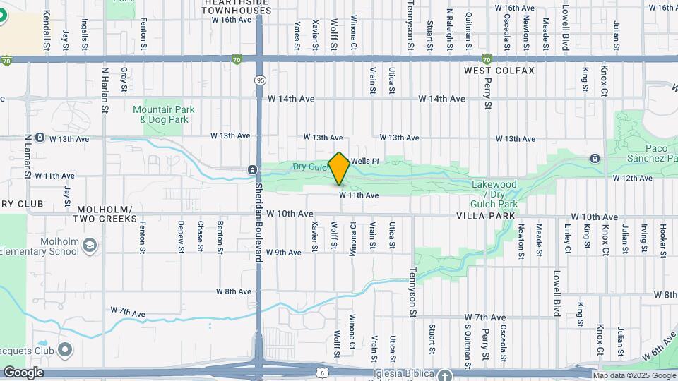 4805 W 11th Ave Map and Location Details
