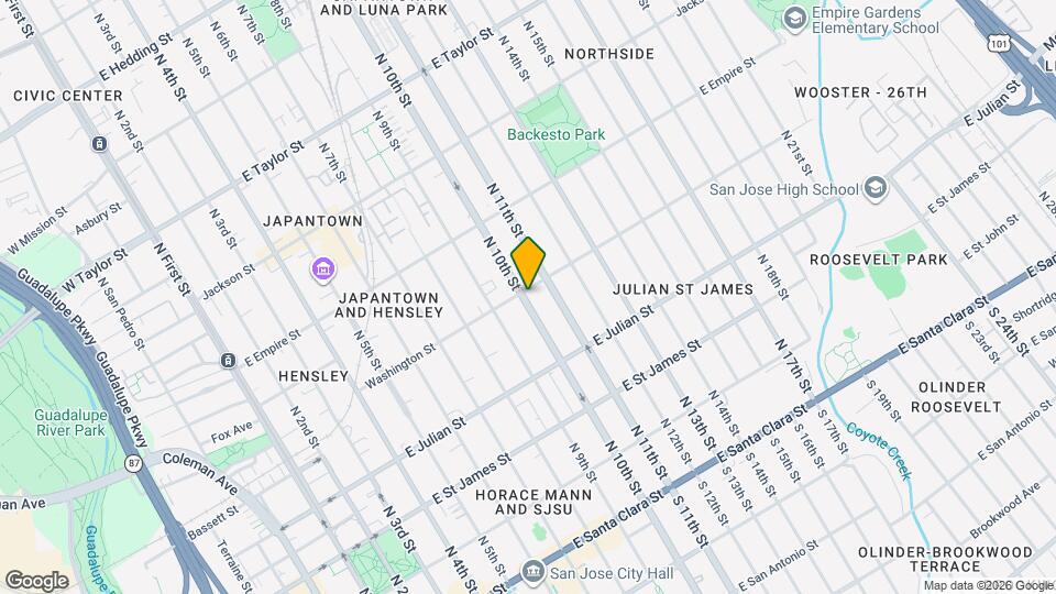 454 Washington St Map and Location Details