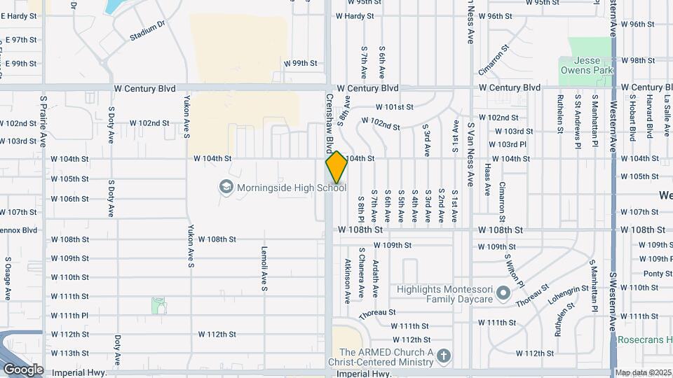 10524 Crenshaw Blvd, Unit #4 Map and Location Details