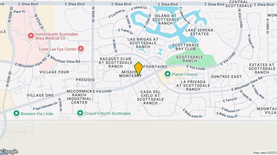 10021 E Sunnyslope Ln Map and Location Details