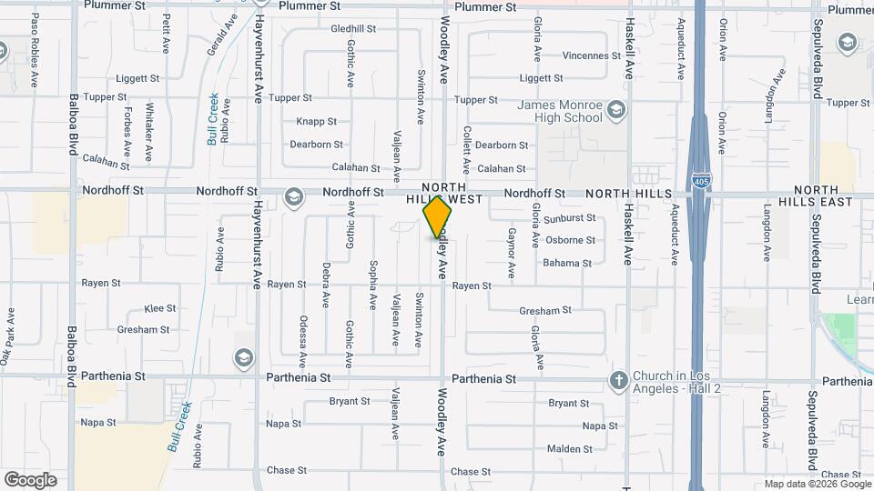 8951 Woodley Ave Mapa y Detalles de la Ubicación
