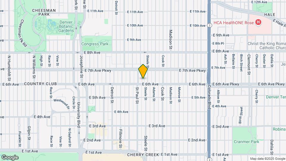 3132-3136 E 6th Ave Map and Location Details