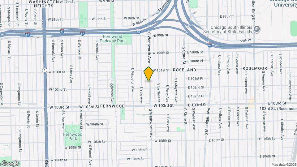 10146 S Wentworth Ave Map and Location Details