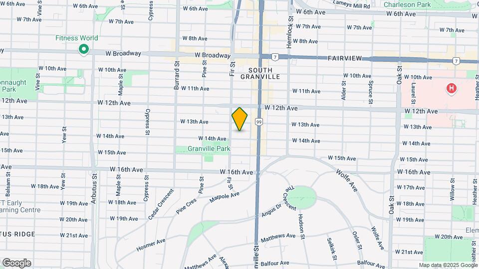 1575 W 14th Ave Map and Location Details