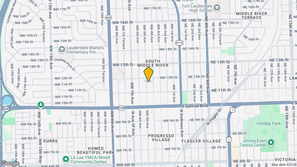 1130 NW 5th Ave Map and Location Details