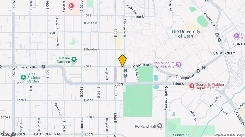 1332 E 400 S Map and Location Details