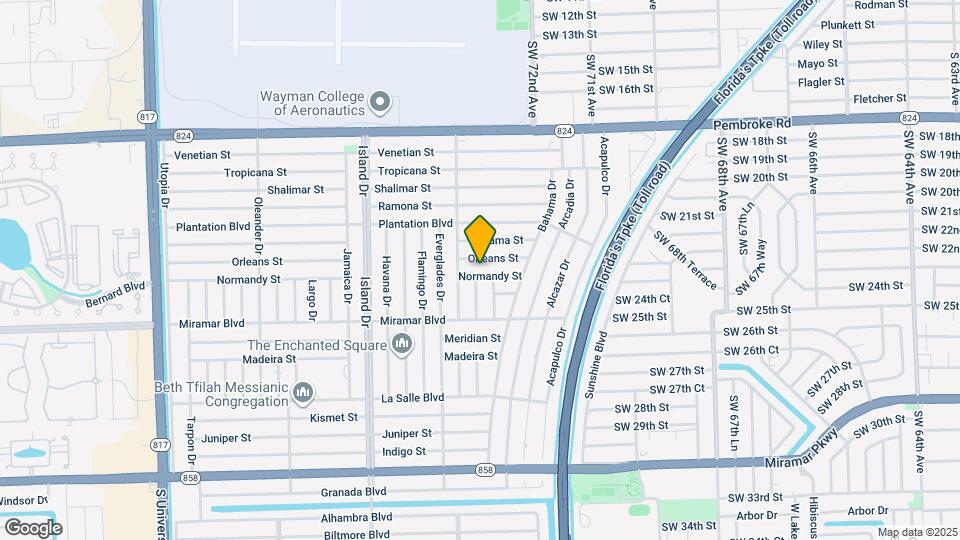 7421 Normandy St Map and Location Details