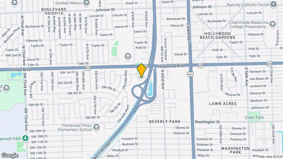 6350 SW 3rd St Map and Location Details