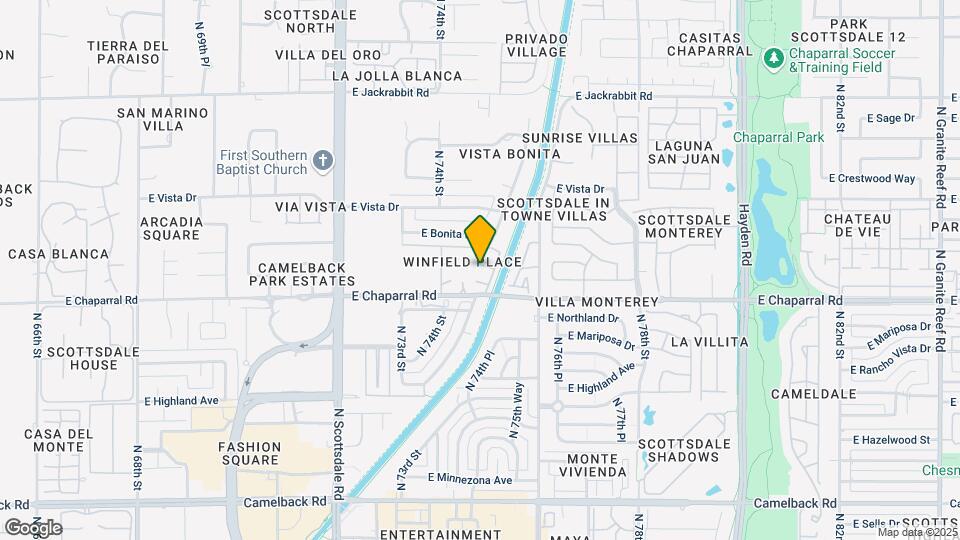 7436 E Chaparral Rd Mapa y Detalles de la Ubicación