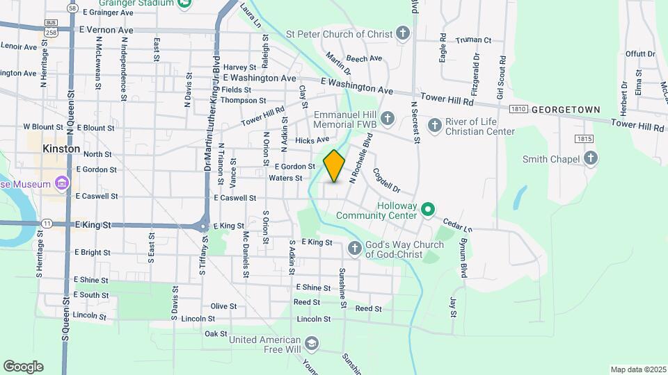 1105 Sycamore Rd Map and Location Details