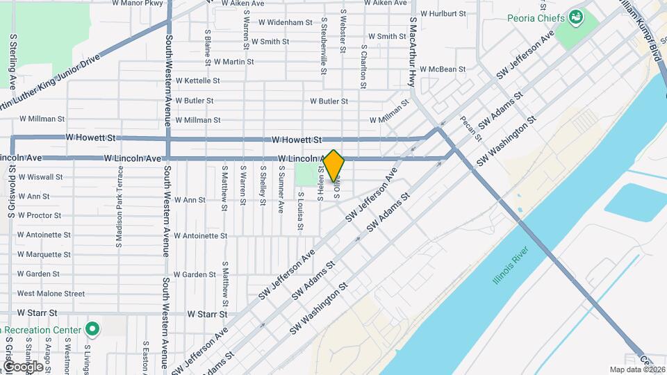 805 S Olive St Map and Location Details