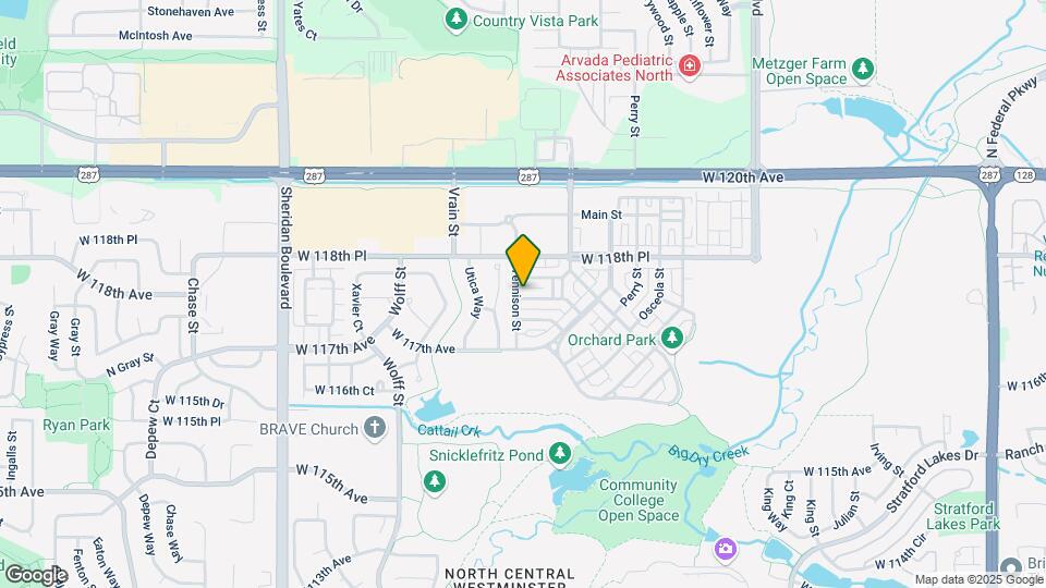 4395 W 117th Ct Map and Location Details