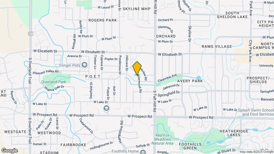 1053 Briarwood Rd Map and Location Details