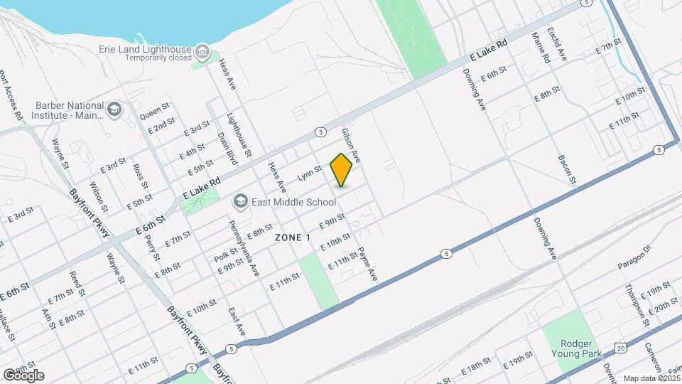 1404 E 8th St Map and Location Details