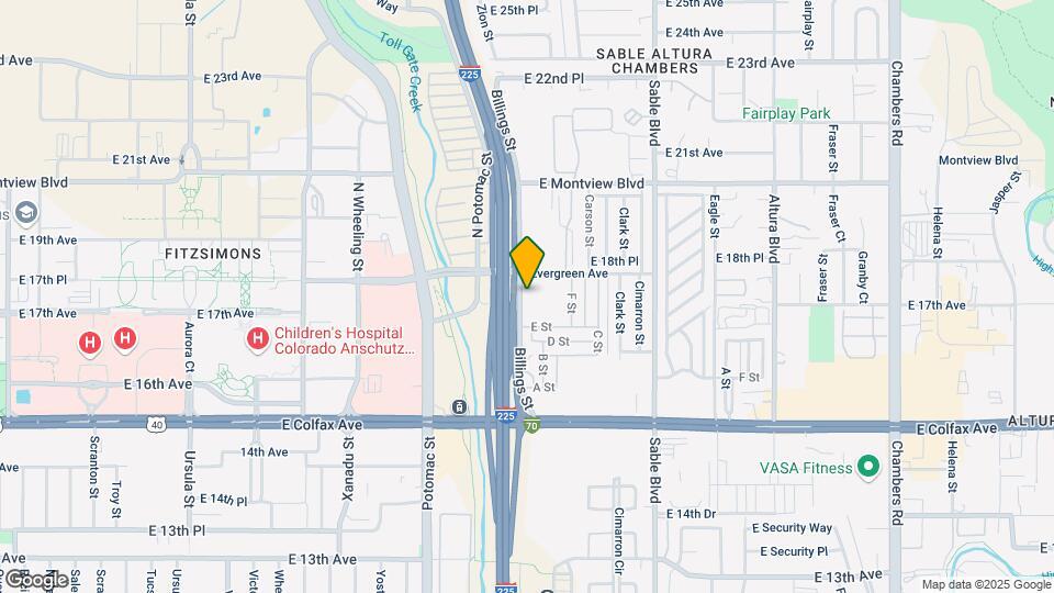 1700 Billings St Map and Location Details