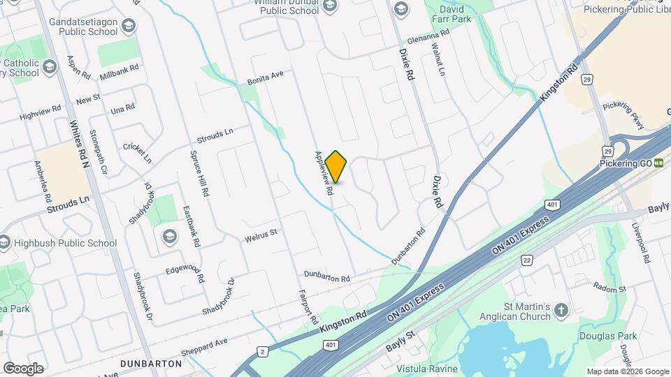 1799 Appleview Rd Map and Location Details